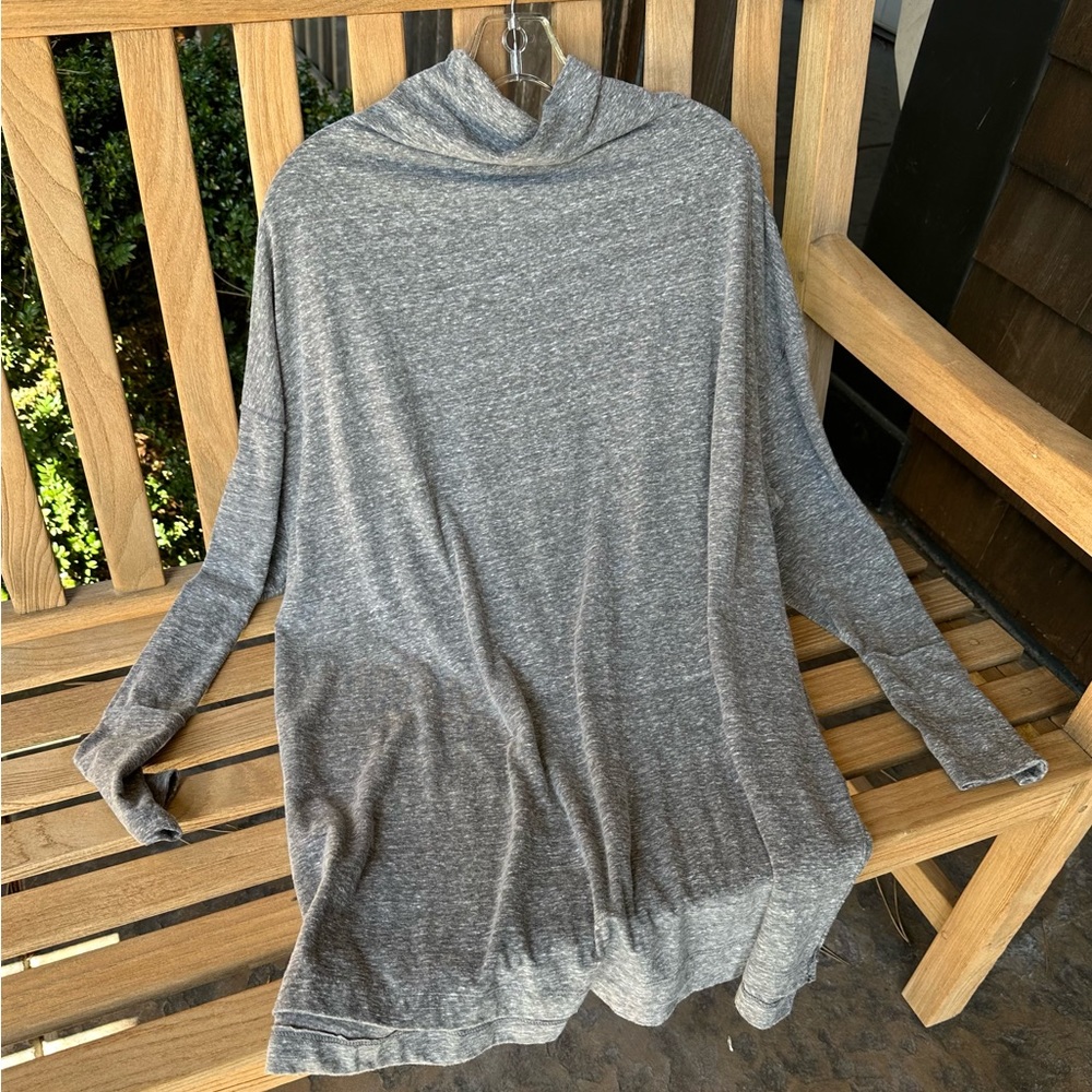 We The Free Women’s Funnel Neck Tunic, Heather Grey, Size S